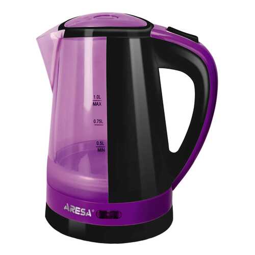 Чайник электрический Aresa AR-3434 Purple/Black в Телемакс