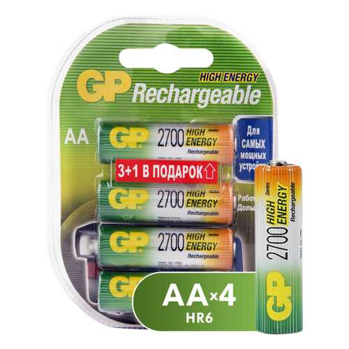 Аккумуляторная батарея GP Batteries 270AAHC3/1-2CR4 4 шт в Телемакс