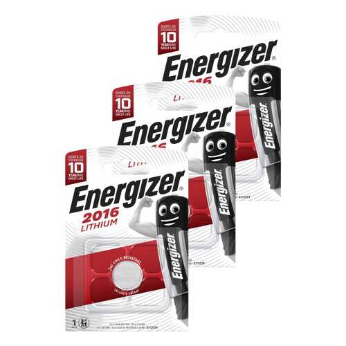 Батарейка Energizer Lithium CR2016 1шт (3 упаковки) в Телемакс