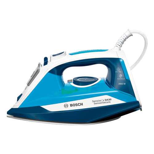Утюг Bosch SensorSecure TDA3028210 White/Blue в Телемакс