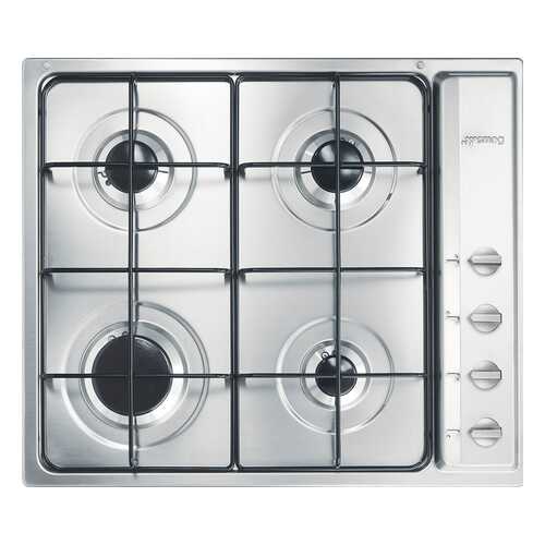 Встраиваемая газовая панель Smeg S64S Silver в Телемакс